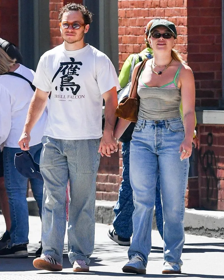 Florence Pugh and her boyfriend Finn Cole are spotted holding hands on a rare outing in New York 13 Florence Pugh and Finn Cole, July 20. Photo: TheImageDirect.com.