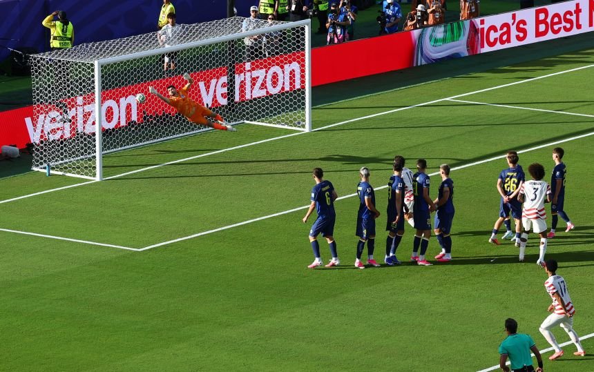 Malik Tillman's free kick found the back of the net.