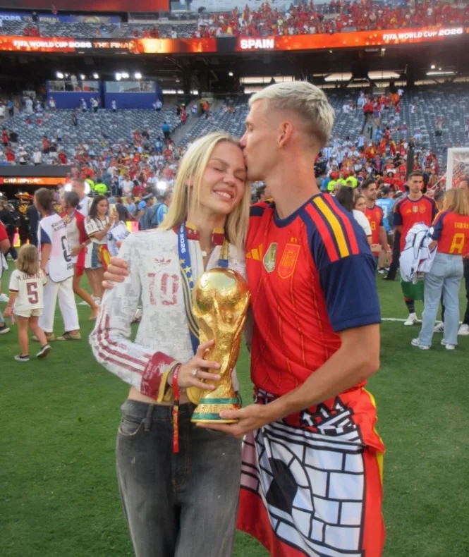 German player's wife Laura Abla cries after Dani Olmo's World Cup triumph | sport 11 Laura