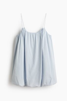 Sky blue balloon dress 