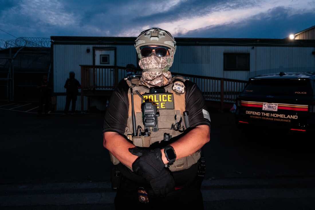 ICE shared Medicaid data with Palantir that it shouldn't have: NPR 15 ICE agents stand guard outside an immigration detention center in Newark, New Jersey, May 2026. Medicaid officials improperly turned over data on millions of people to ICE, which then shared the data with analytics firm Palantir, according to new court filings.