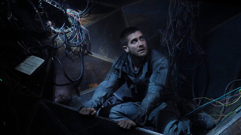 Captain Stevens in the strange wired survey room in Source Code.