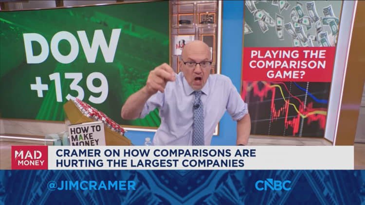 All these companies suffer from comparisons, says Jim Cramer