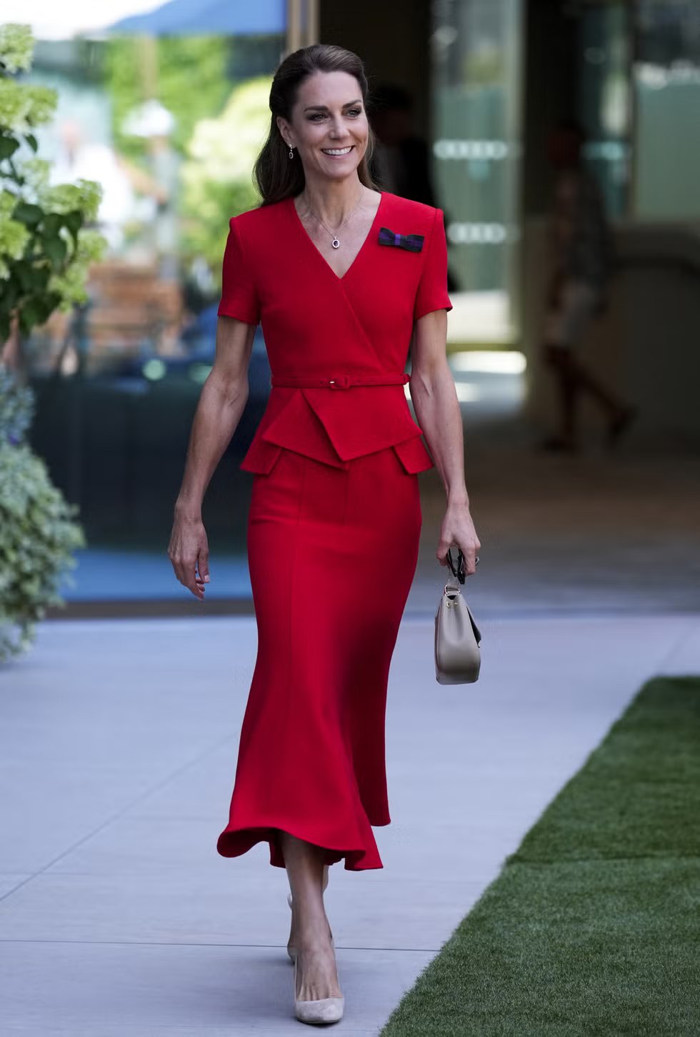 Britain's Catherine, Princess of Wales arrives for the women's singles final tennis match on day thirteen of the 2026 Wimbledon Championships at the All England Lawn Tennis and Croquet Club in Wimbledon, southwest London, July 11, 2026. (photo by Andrew Matthews/Pool/AFP)/Editorial use only Britain's Catherine, Princess of Wales arrives for the women's singles final tennis match on day thirteen of the 2026 Wimbledon Championships at the All England Lawn Tennis and Croquet Club in Wimbledon, southwest London, July 11, 2026. (photo by Andrew Matthews/Pool/AFP)/Editorial use only