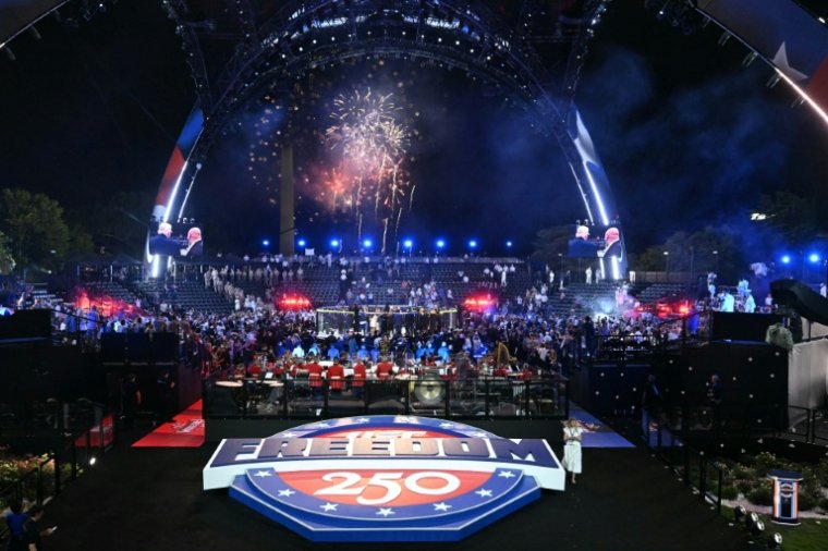MMA at the White House: eight men charged with terrorism and murder - 07/10/2026, 17:30. 12 Fireworks light up the sky at the end of the UFC Freedom 250 mixed martial arts event on the South Lawn of the White House on June 15, 2026 in Washington DC (POOL/SAUL LOEB)