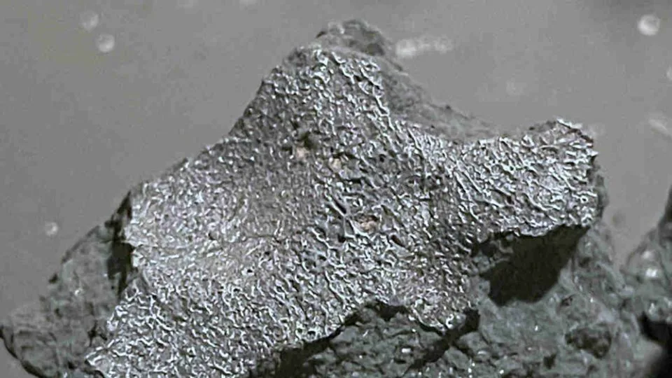 The fragile Hillsboro meteorite broke into pieces upon impact. -SETI Institute