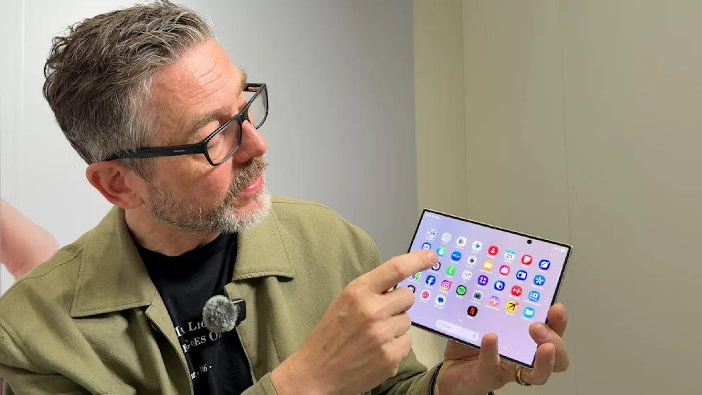Samsung Galaxy Z Fold 8 open: The 7.6-inch display offers plenty of space for work, photos and videos.