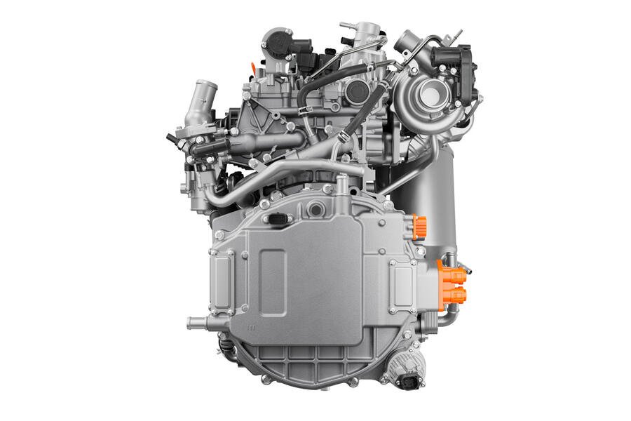 New range-extended hybrid uses supercar technology to improve efficiency 11 Horse D20 transmission with range extender