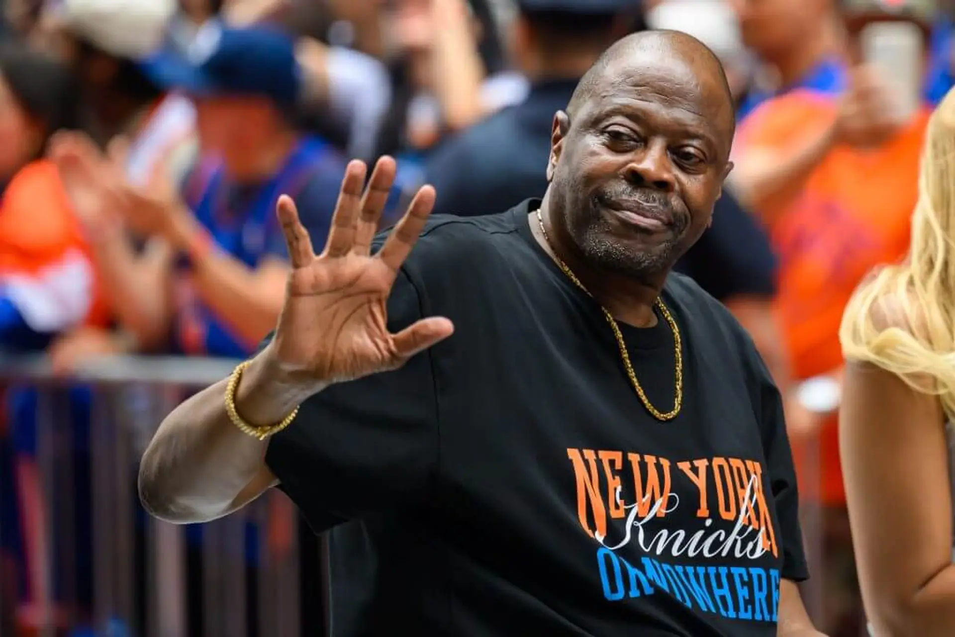 Patrick Ewing Likely to Join Washington Wizards as Assistant Coach: Source 14 Former New York Knicks center Patrick Ewing waves to the crowd during the New York Knicks championship parade through the Canyon of Heroes.