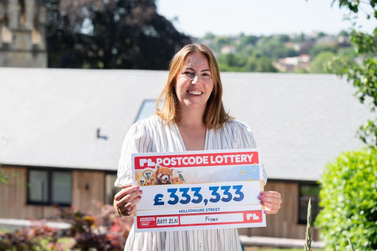 Nicola won £333,000 in this week's Postcode lottery.