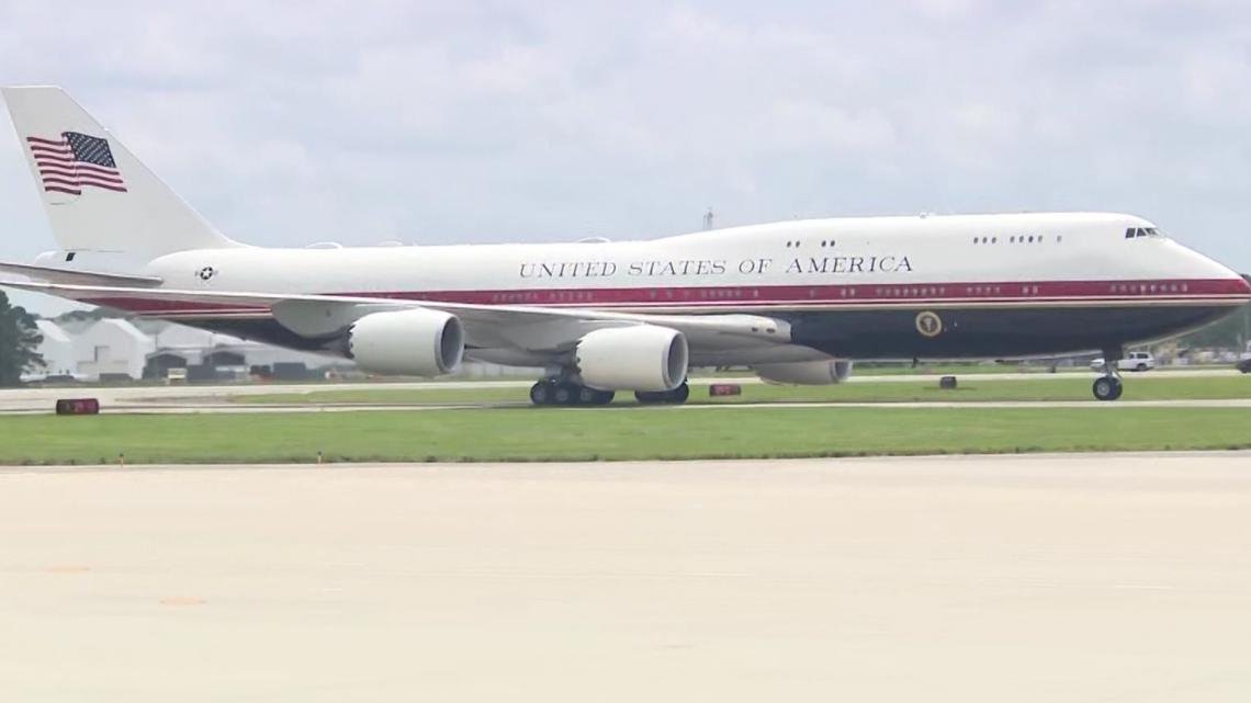 President Donald Trump visits Wheeler School in Cobb County