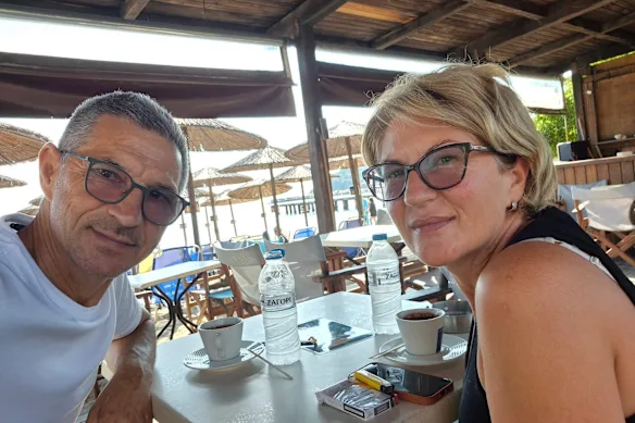 Ljubisa Karovich was saved from being sucked out of a Ryanair plane by his wife Svetlana Grkovic.