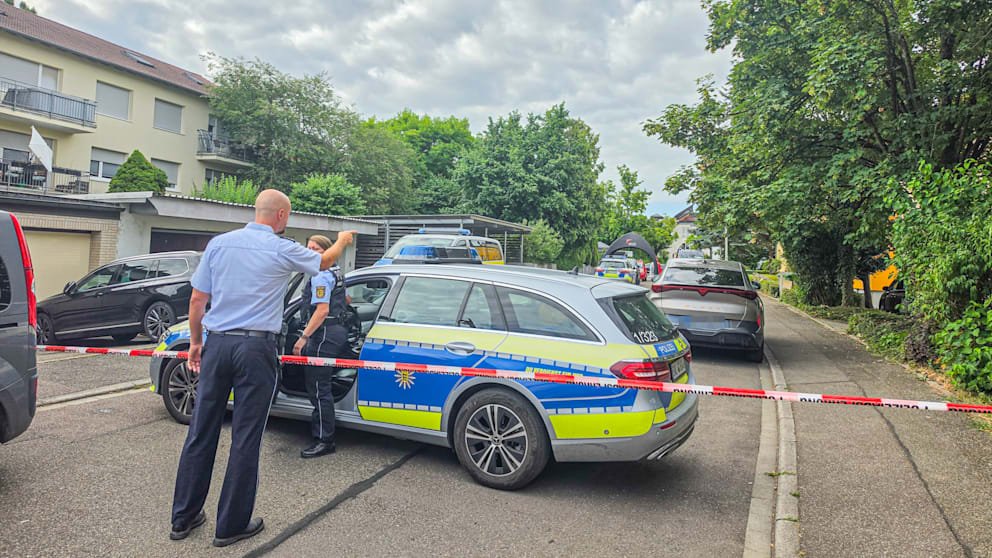 Emergency services have cordoned off a large area of ​​the crime scene