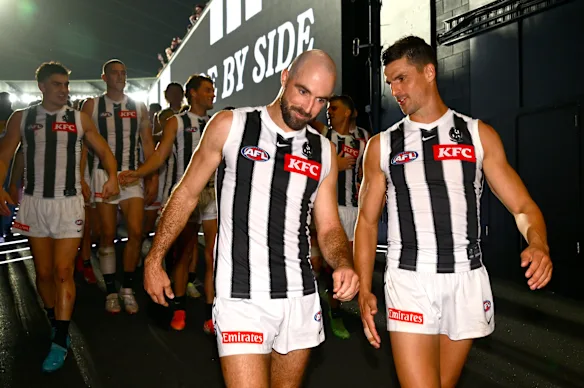 Big decisions: Collingwood needs to cope with the possible departures of club greats Steele Sidebottom and Scott Pendlebury.