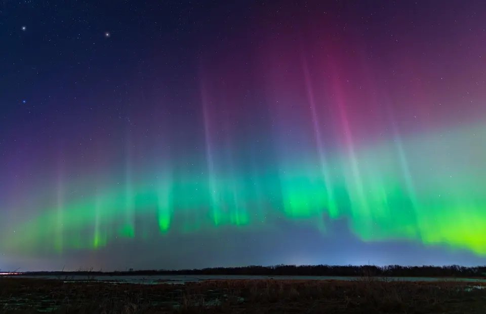 NOAA's Space Weather Prediction Center has forecast G3 geomagnetic storm conditions for Friday, July 3 through Saturday, July 4, with the aurora likely to be on the northern horizon in U.S. states near the Canadian border. 