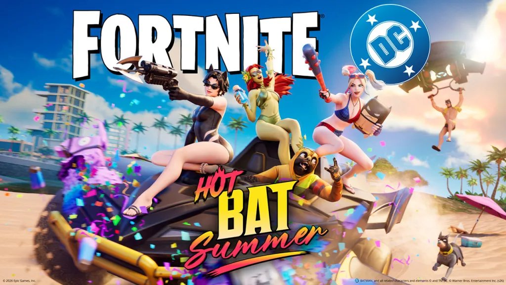 Summer Fortnite Hot Bat Wallpaper