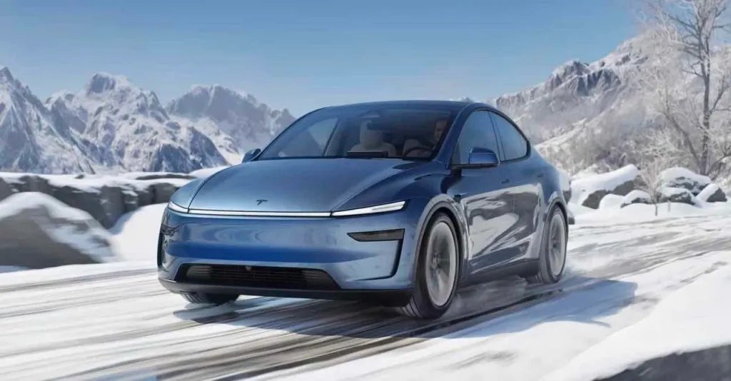 Tesla relaunches in Europe and increases capacity at its German plant 11 Tesla Model Y 2025 Glacier Blue