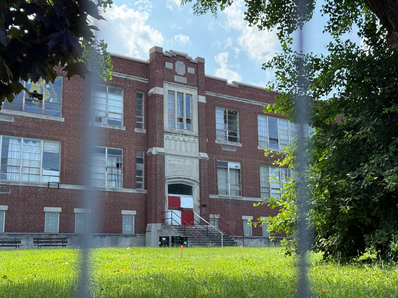 The bridge belongs to J.L. Forster High School, which has been vacant for a decade and last year asked the city for permission to demolish it.