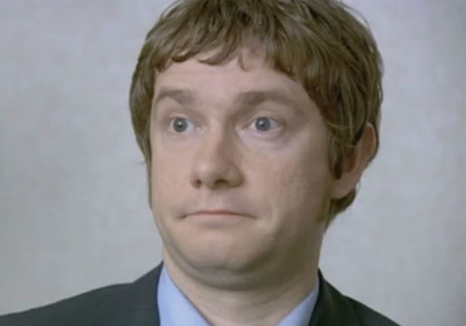 Martin Freeman played the self-deprecating Tim in the BBC sitcom The Office.