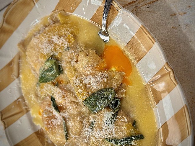 Liquid Egg Ravioli - Dishes