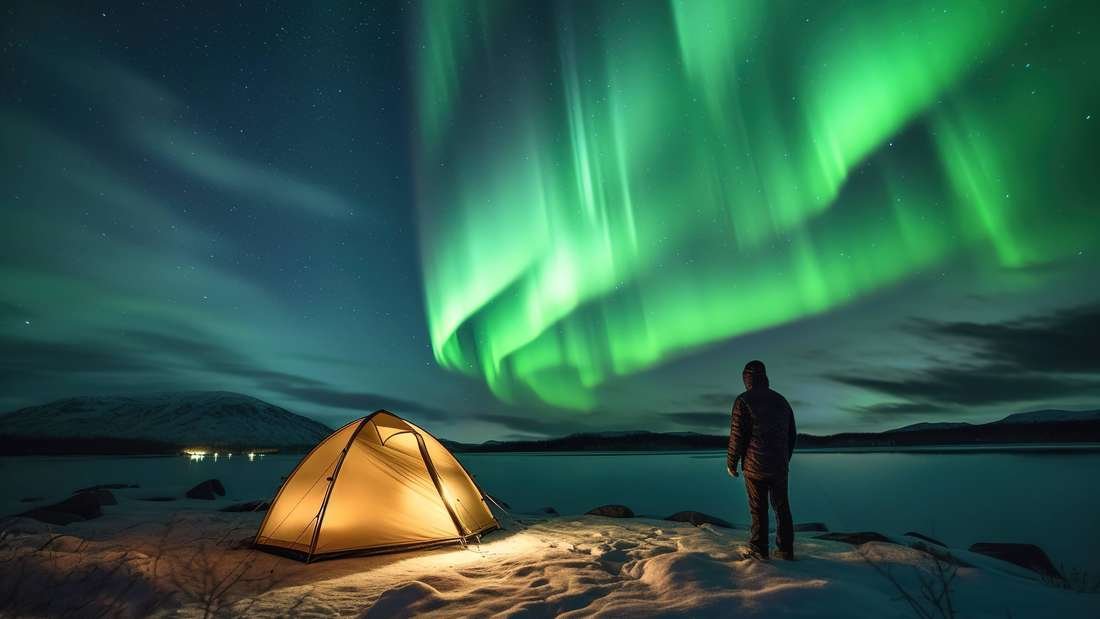 Northern Lights, also known as Aurora Borealis or Aurora Australis in New York State.
