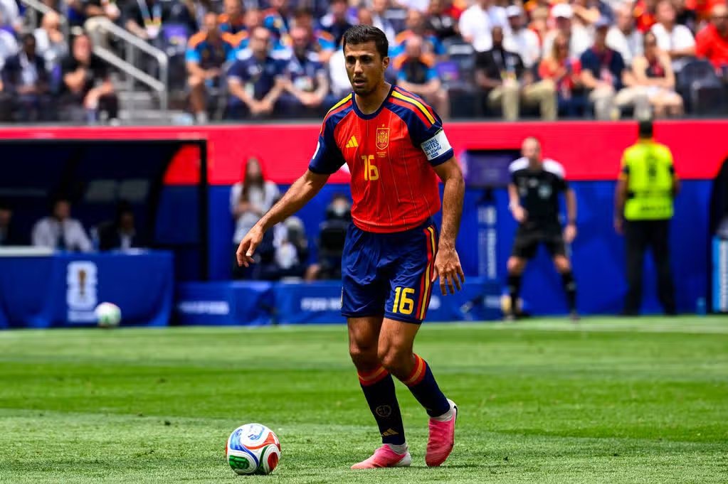 Rodri from Spain during the match
