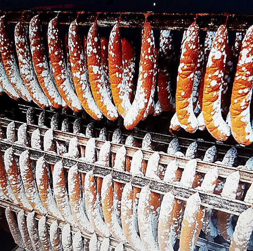 Wilke trial: Did their moldy sausages kill 11 people? | Regional 17 Moldy salami on a hook