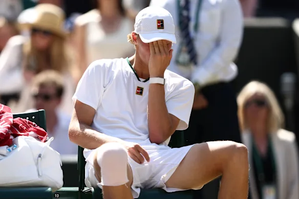 Cruise Hewitt's frustration was evident late in the match.