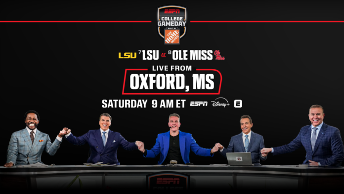 ‘College GameDay’ returns to The Grove for historic Top 10 LSU-Ole Miss showdown