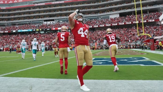 NFL fines 49ers' Kyle Juszczyk for imitating 'chugging a beer'