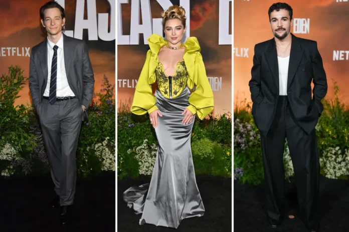 Netflix's 'East Of Eden' New York premiere red carpet: Florence Pugh, Christopher Abbott, more