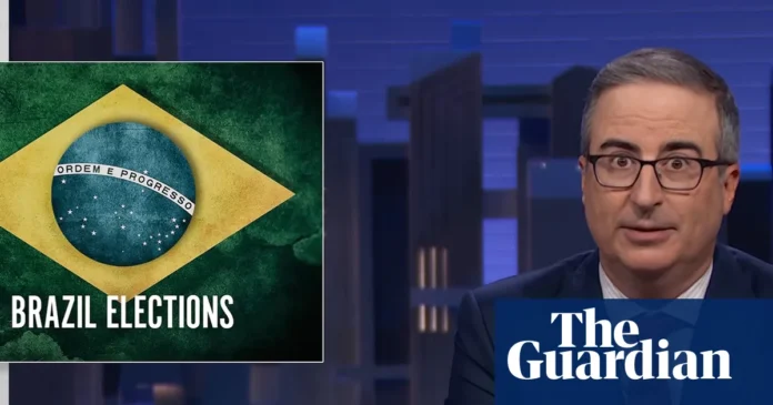 John Oliver on Brazil’s Flávio Bolsonaro: ‘Fearmongering and flagrant daddy issues’