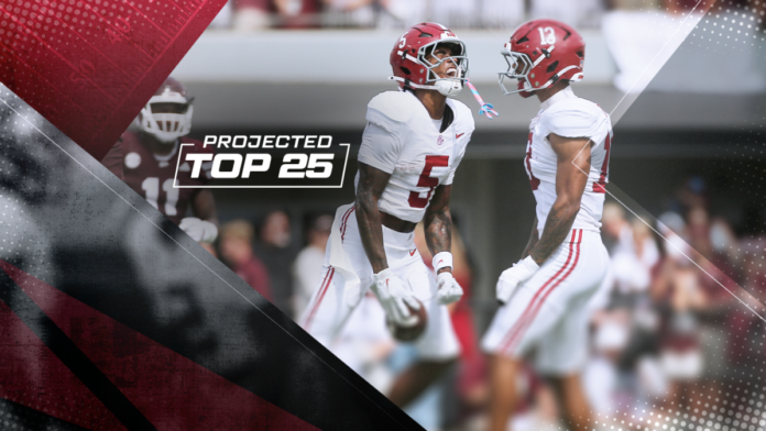 Tomorrow's Top 25 Today: Alabama joins top five in college football rankings as Georgia showdown looms