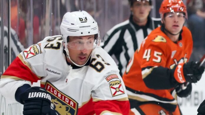 Marchand, out since March 6, scores in return to Panthers